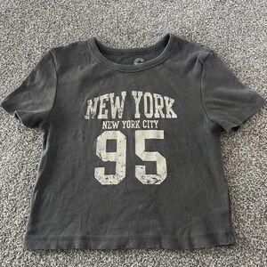Gray New York City Graphic T-Shirt